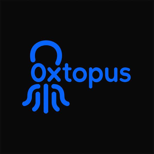 0xtopus Logo schwarz
