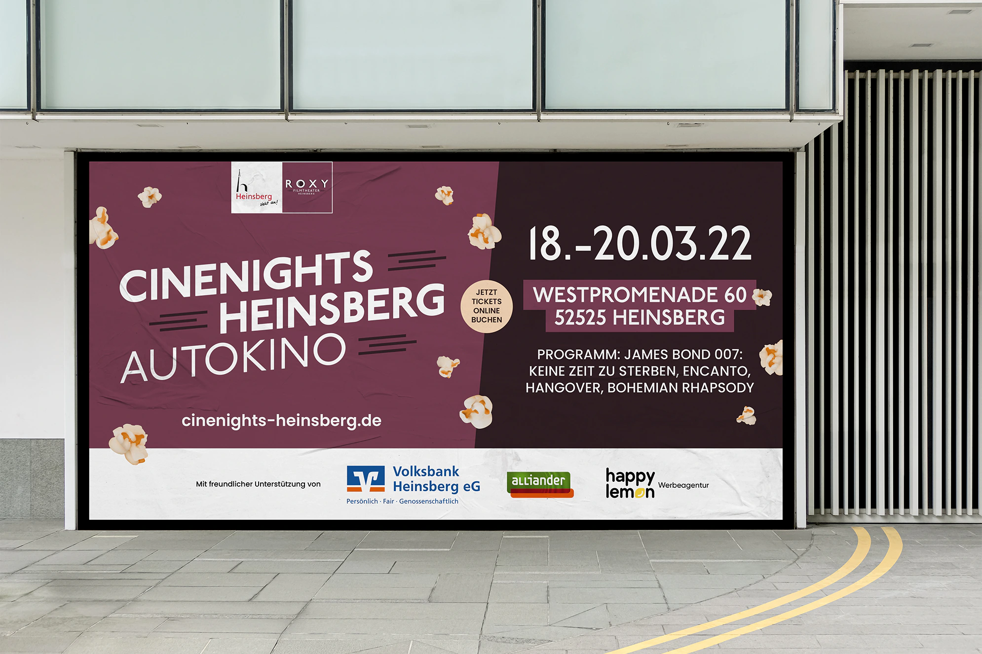 Cinenights Heinsberg Autokino Plakat