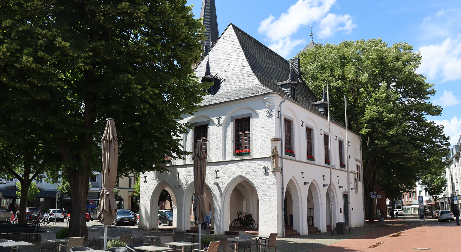 Erkelenz Altes Rathaus und der Marktplatz