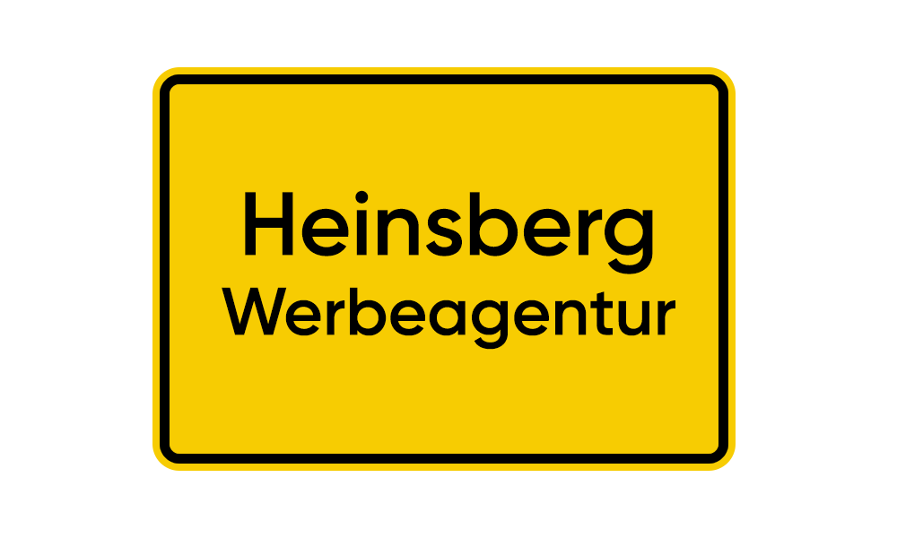 Heinsberg Werbeagentur Ortsschild